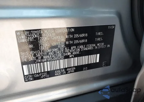 2025 Toyota Rav4 Hybrid Se z USA, uszkodzony, nr VIN JTM16RFVXSJ065252